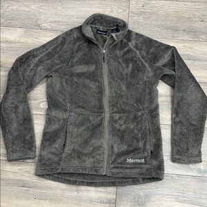 Marmot Fleece Zip Women’s Size Large Grayish Brown